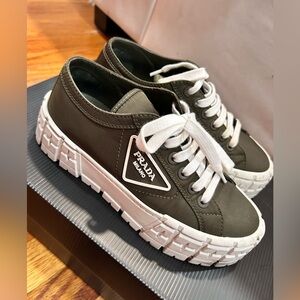 Prada Nylon Sneakers Green